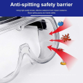 Splash Shield Safety Glasses Impact Goggles Clear Anti-Fog Lenses Spectacles